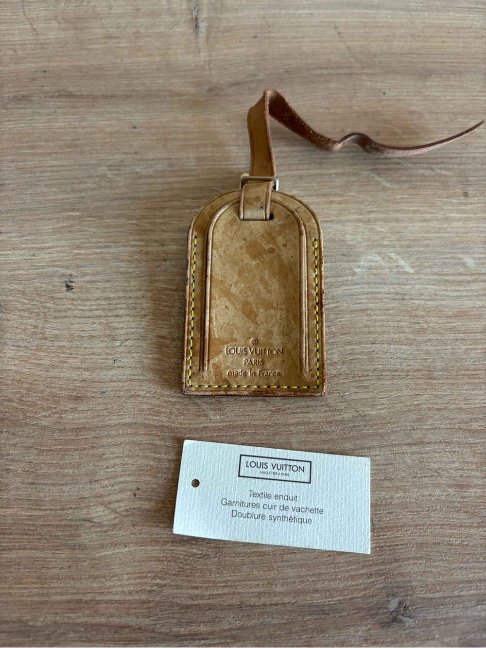 Authentic Louis Vuitton id tag